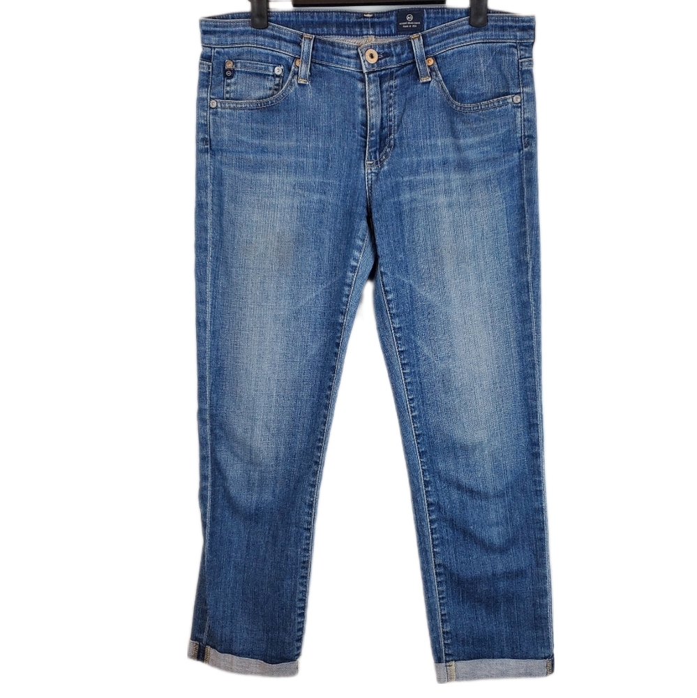 Adriano Goldschmied Skinny Crop Ankle Jeans Size 29 Womens Blue Denim Stretch
